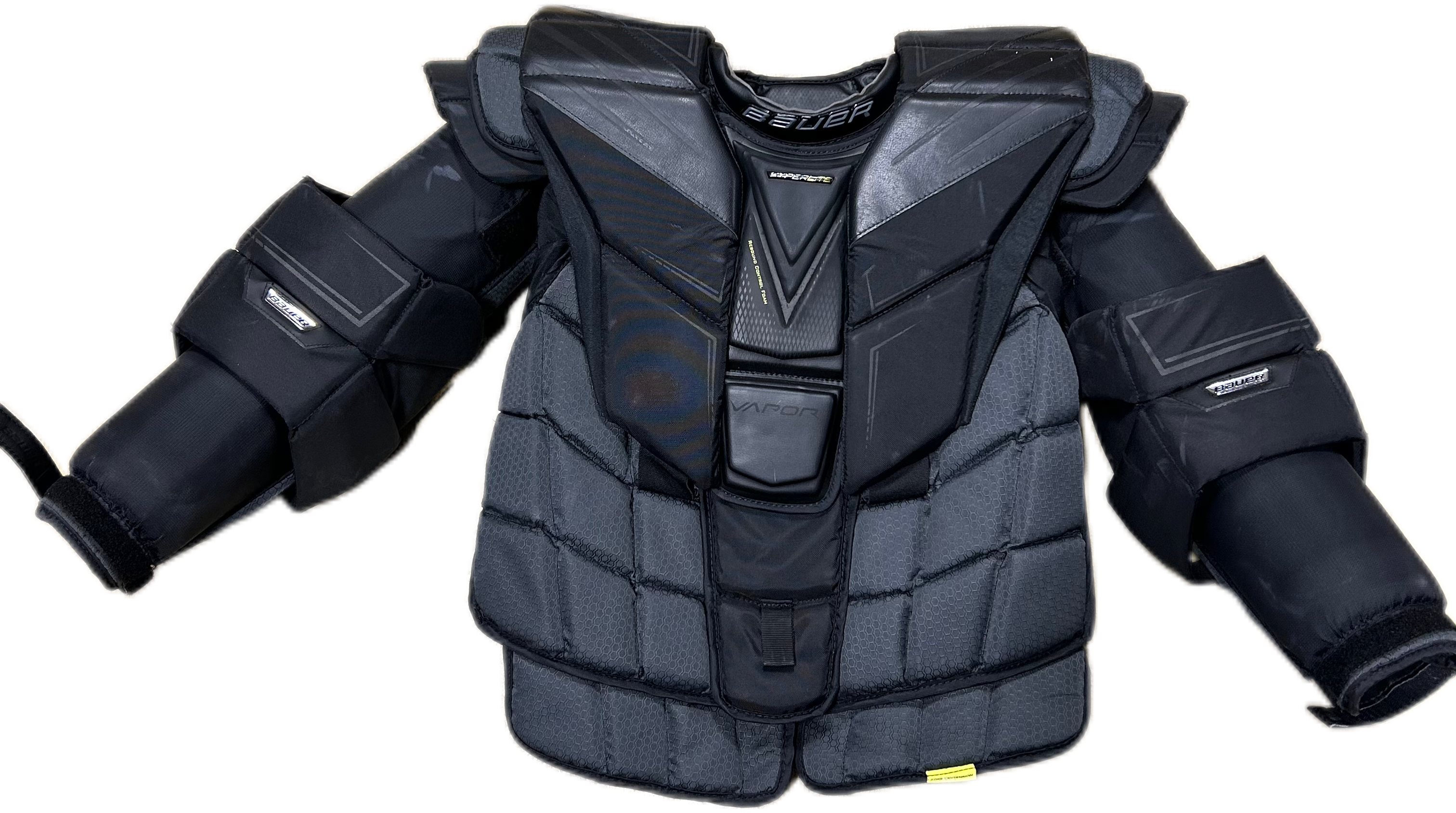 Bauer Vapor Hyperlite - Plastron de gardien de but Pro Stock d'occasion (noir)